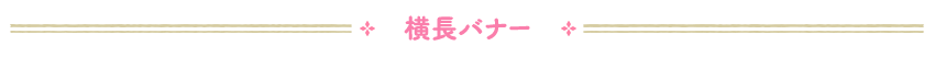 横長バナー